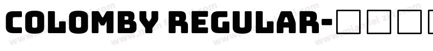 Colomby Regular字体转换